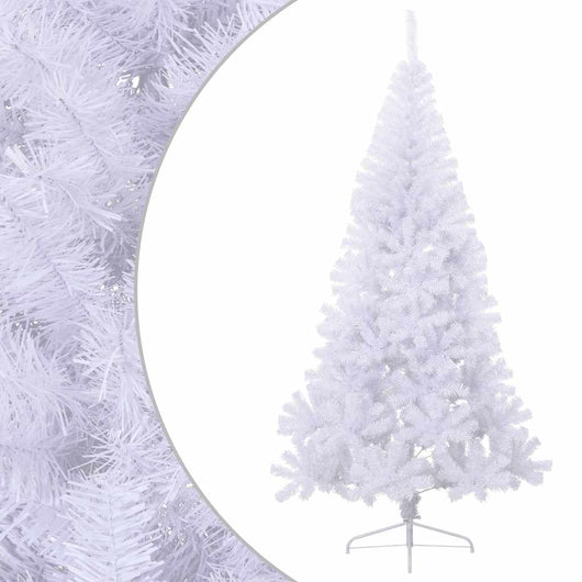 Albero Natale a MetÃ  con Luci LED Bianco 180 cm in PVC