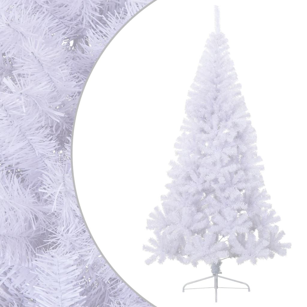 Albero di Natale Artificiale a MetÃ  Supporto Bianco 210 cm PVC cod mxl 16224