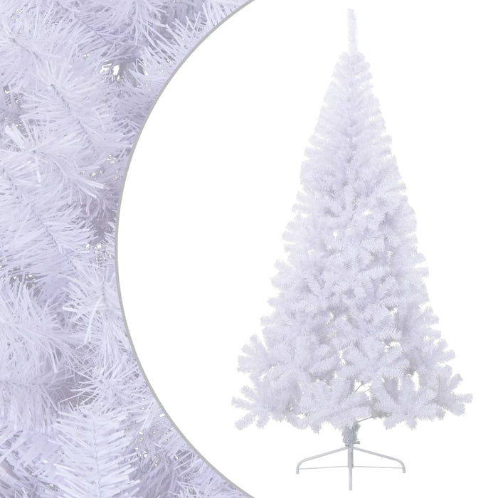 Albero di Natale Artificiale a MetÃ  Supporto Bianco 210 cm PVC cod mxl 16224