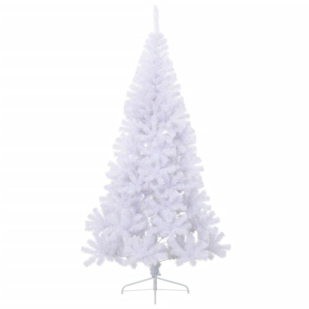 Albero di Natale Artificiale a MetÃ  Supporto Bianco 210 cm PVC cod mxl 16224