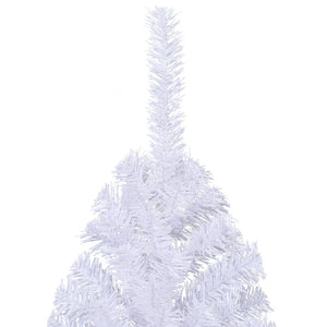 Albero di Natale Artificiale Metà con Supporto Bianco 210cm PVC 328420