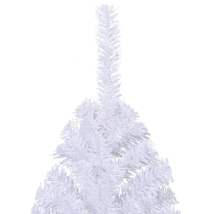 Albero di Natale Artificiale a MetÃ  Supporto Bianco 210 cm PVC cod mxl 16224
