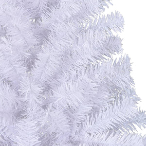 Albero di Natale Artificiale Metà con Supporto Bianco 210cm PVC 328420