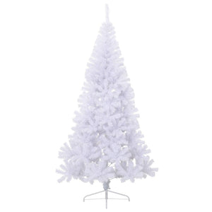 Albero di Natale Artificiale Metà con Supporto Bianco 240cm PVC 328421