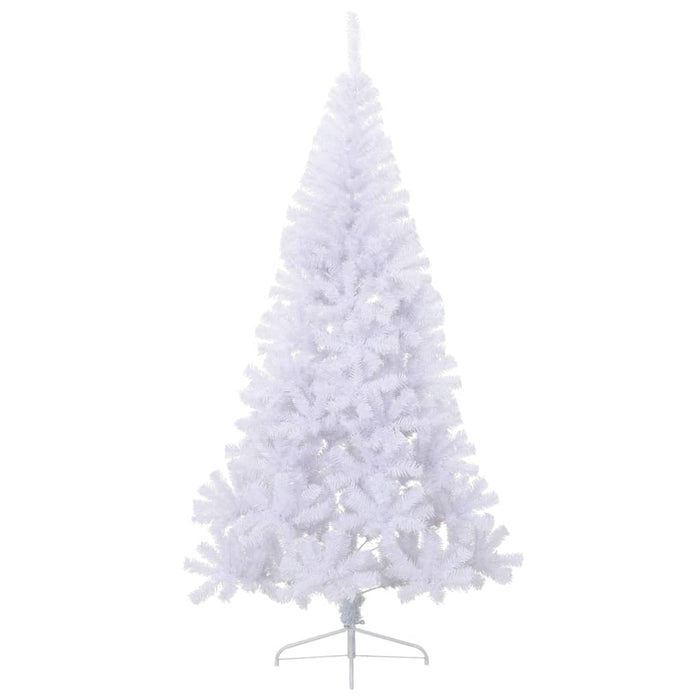 Albero di Natale Artificiale Metà con Supporto Bianco 240cm PVC 328421