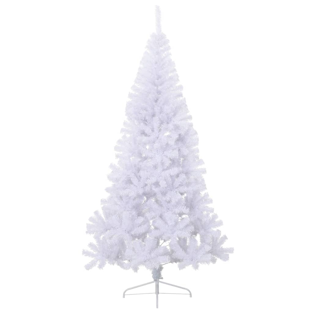 Albero di Natale Artificiale a MetÃ  Supporto Bianco 240 cm PVC