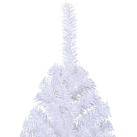 Albero di Natale Artificiale Metà con Supporto Bianco 240cm PVC 328421
