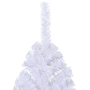 Albero di Natale Artificiale Metà con Supporto Bianco 240cm PVC 328421