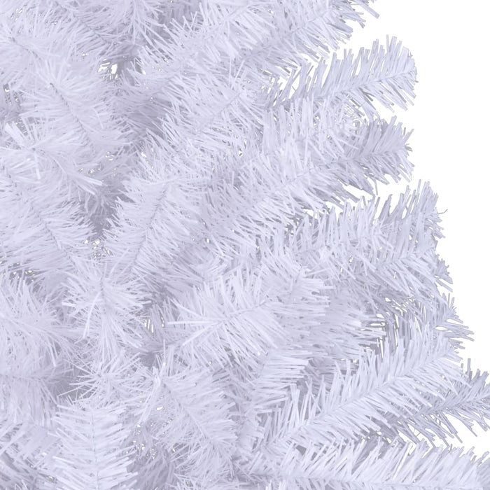 Albero di Natale Artificiale Metà con Supporto Bianco 240cm PVC 328421