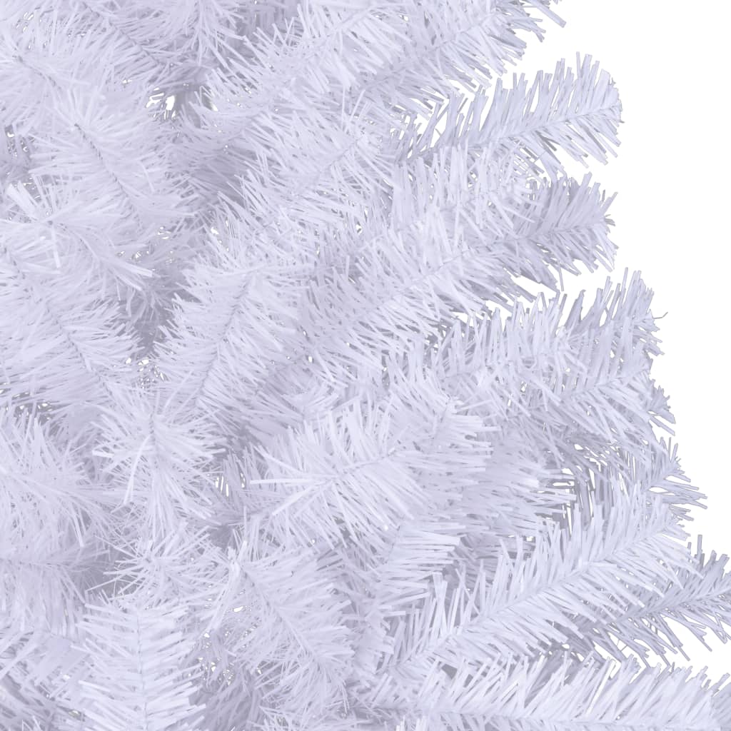 Albero di Natale Artificiale a MetÃ  Supporto Bianco 240 cm PVC