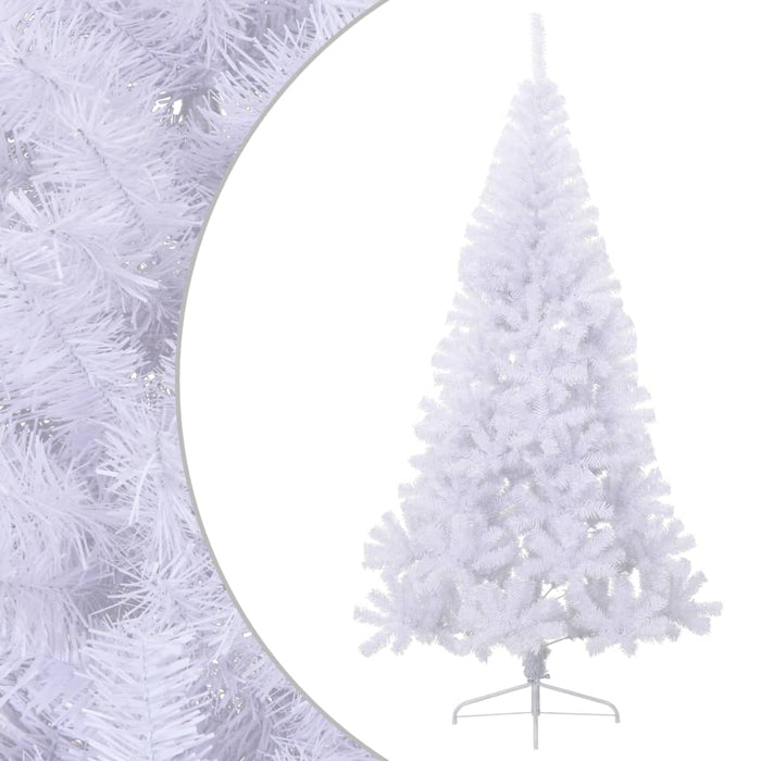 Albero di Natale Artificiale a MetÃ  Supporto Bianco 240 cm PVC