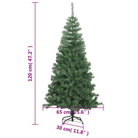 Albero di Natale Artificiale con Supporto 120 cm 230 Rami 328422