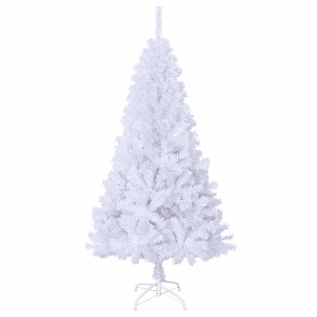 Albero di Natale Artificiale con Rami Spessi Bianco 120 cm PVC 328426
