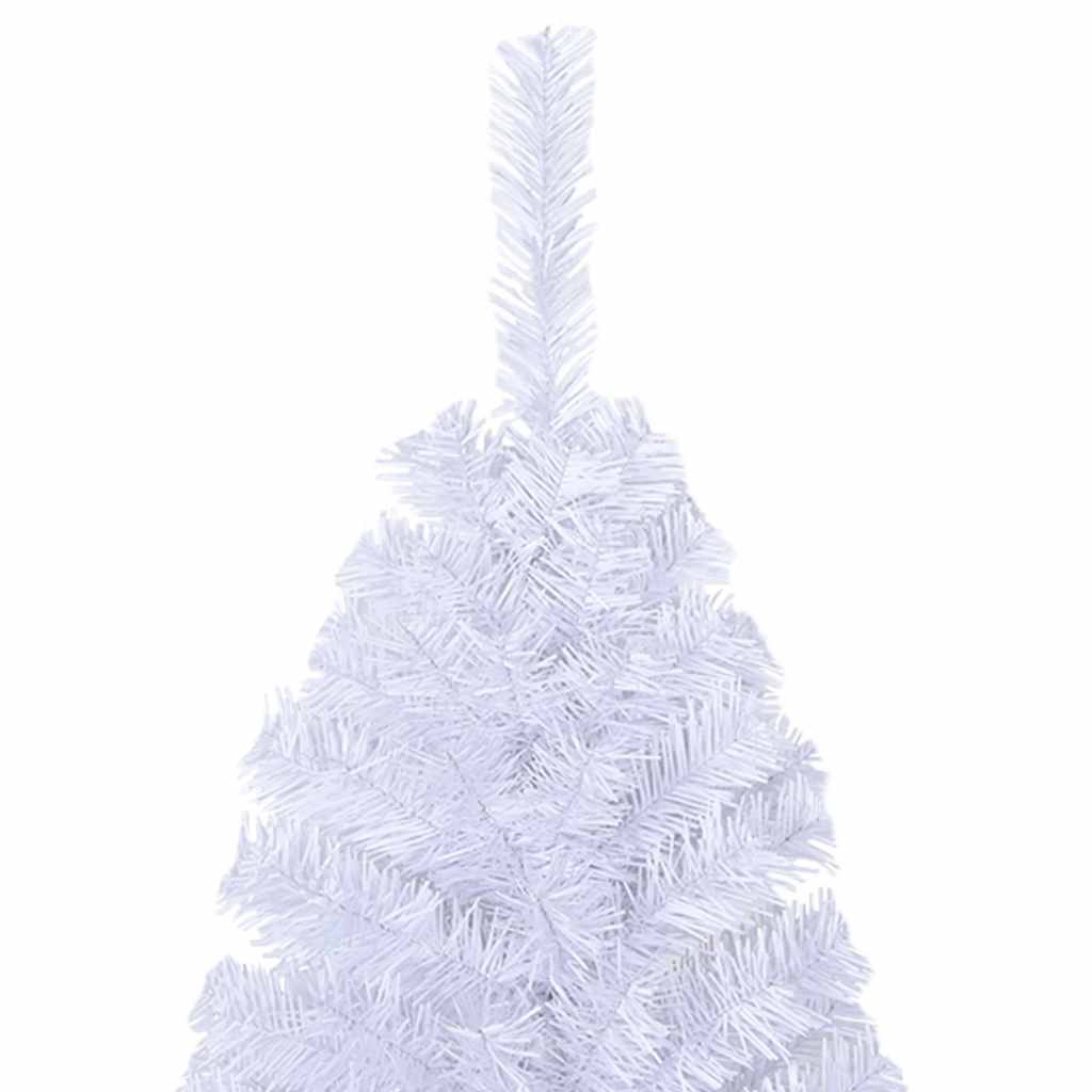 Albero di Natale Artificiale con Rami Folti Bianco 120 cm PVC