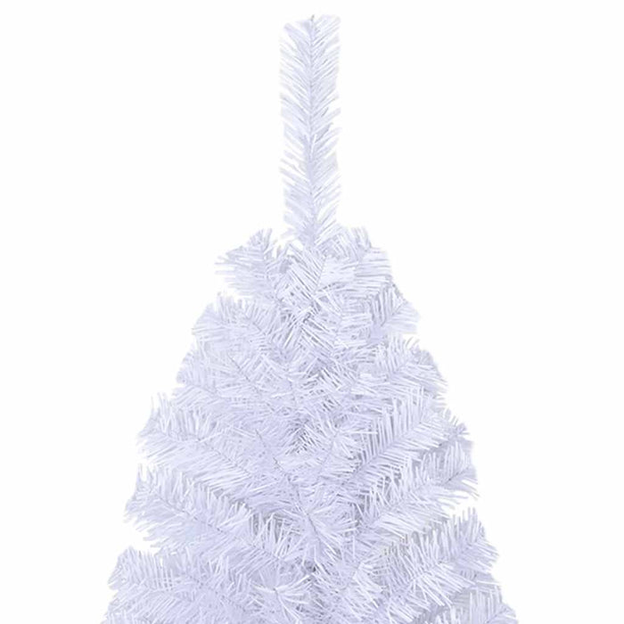 Albero di Natale Artificiale con Rami Folti Bianco 120 cm PVC