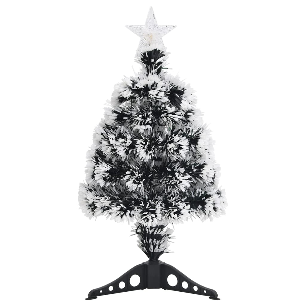 Albero di Natale con LED Verde e Bianco 64 cm Fibra Ottica cod mxl 19349