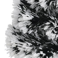 Albero di Natale Preilluminato Verde e Bianco 64cm Fibra Ottica 328436