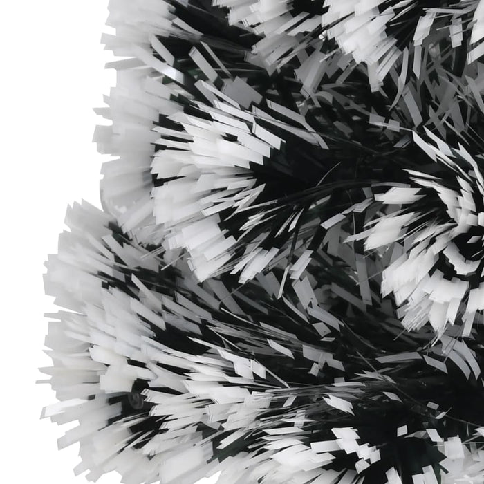 Albero di Natale Preilluminato Verde e Bianco 64cm Fibra Ottica 328436