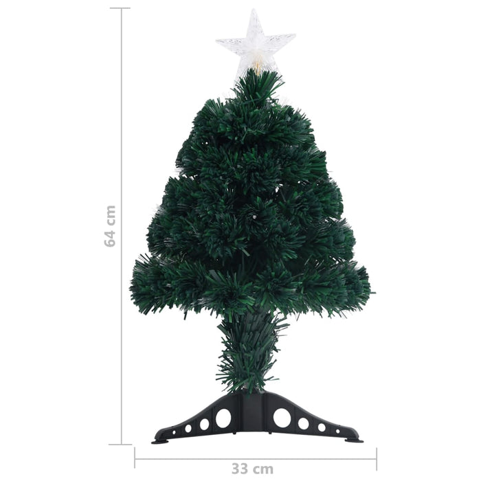 Albero di Natale Preilluminato con Supporto 64 cm Fibra Ottica 328439