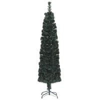 Albero Natale Artificiale Sottile Supporto 120 cm Fibra Ottica 328443
