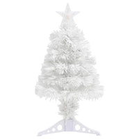 Albero Natale Preilluminato Bianco 64 cm in Fibra Ottica 328448