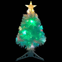 Albero Natale Preilluminato Bianco 64 cm in Fibra Ottica 328448