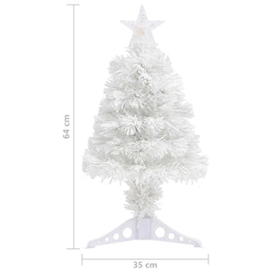 Albero Natale Preilluminato Bianco 64 cm in Fibra Ottica 328448