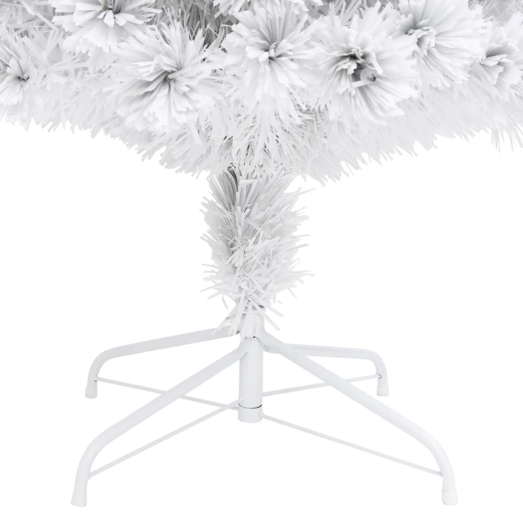 Albero Natale Preilluminato Bianco 120 cm in Fibra Ottica 328449