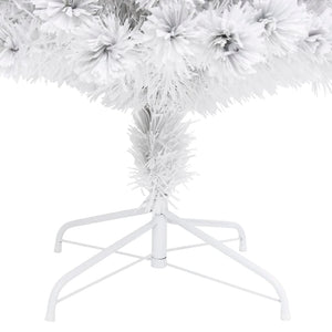 Albero Natale Preilluminato Bianco 120 cm in Fibra Ottica 328449