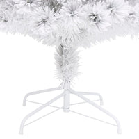 Albero Natale Artificiale LED Bianco 180 cm Fibra Ottica