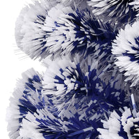 Albero Natale Preilluminato Bianco e Blu 64 cm in Fibra Ottica 328454