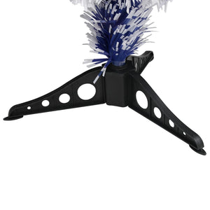 Albero Natale Preilluminato Bianco e Blu 64 cm in Fibra Ottica 328454