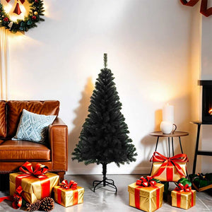Albero di Natale Artificiale con Supporto Nero 120 cm PVC 329179