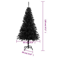 Albero di Natale Artificiale con Supporto Nero 120 cm PVC 329179