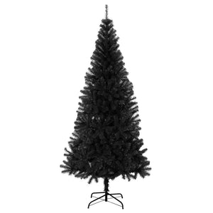 Albero di Natale Artificiale con Base Nero 240 cm PVC 329180