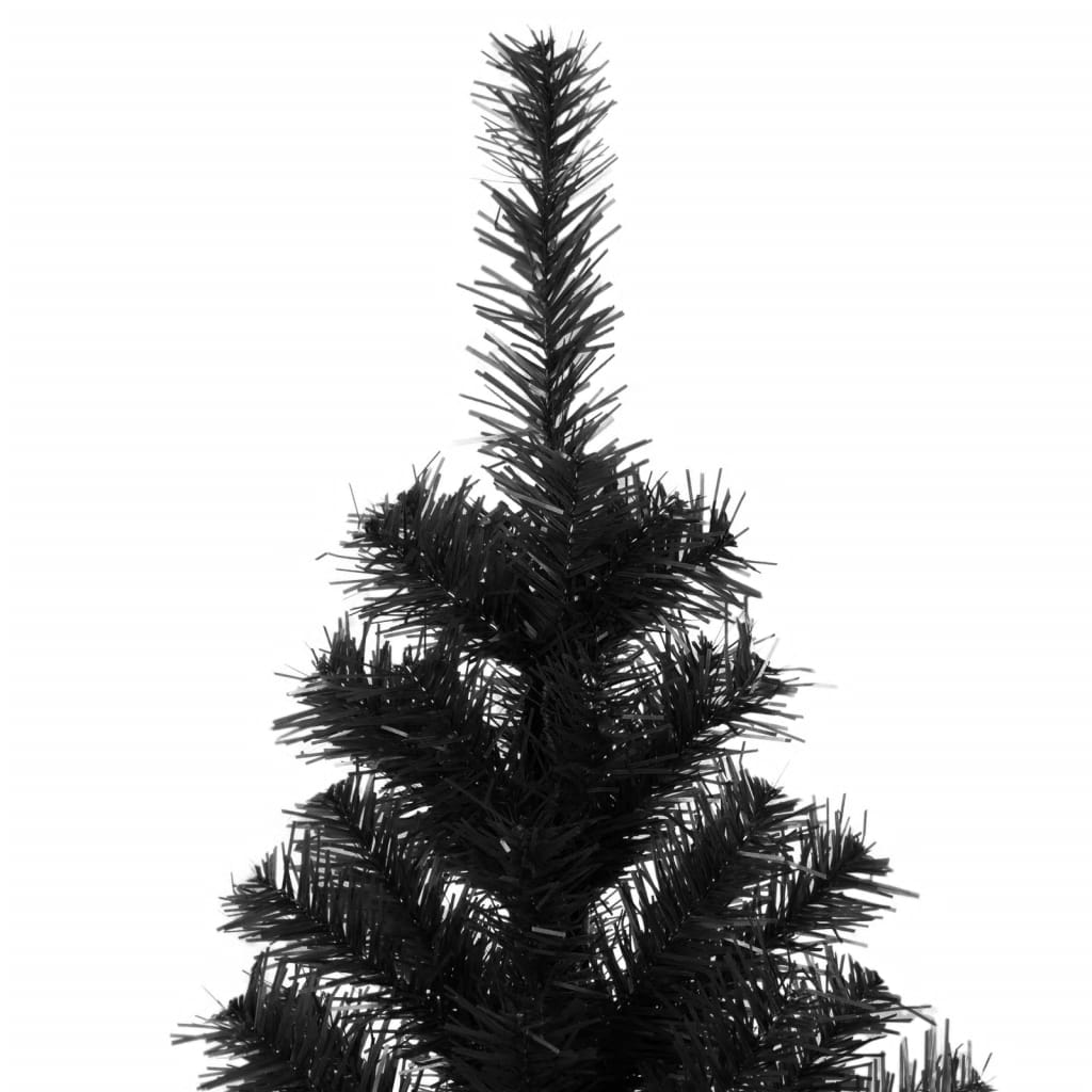 Albero di Natale Artificiale con Base Nero 240 cm PVC 329180