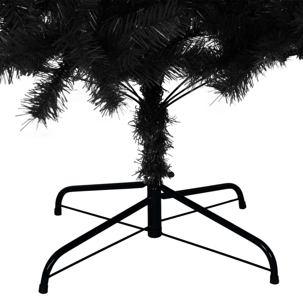 Albero di Natale Artificiale con Base Nero 240 cm PVC 329180