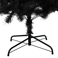 Albero di Natale Artificiale con Base Nero 240 cm PVC 329180