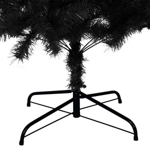Albero di Natale Artificiale con Base Nero 240 cm PVC 329180