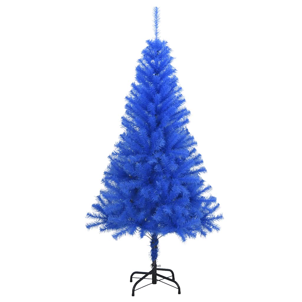 Albero di Natale Artificiale con Base Blu 120 cm PVC 329181