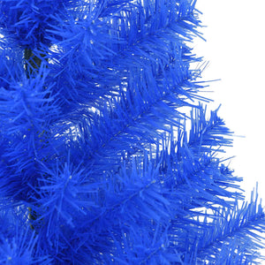 Albero di Natale Artificiale con Base Blu 120 cm PVC 329181