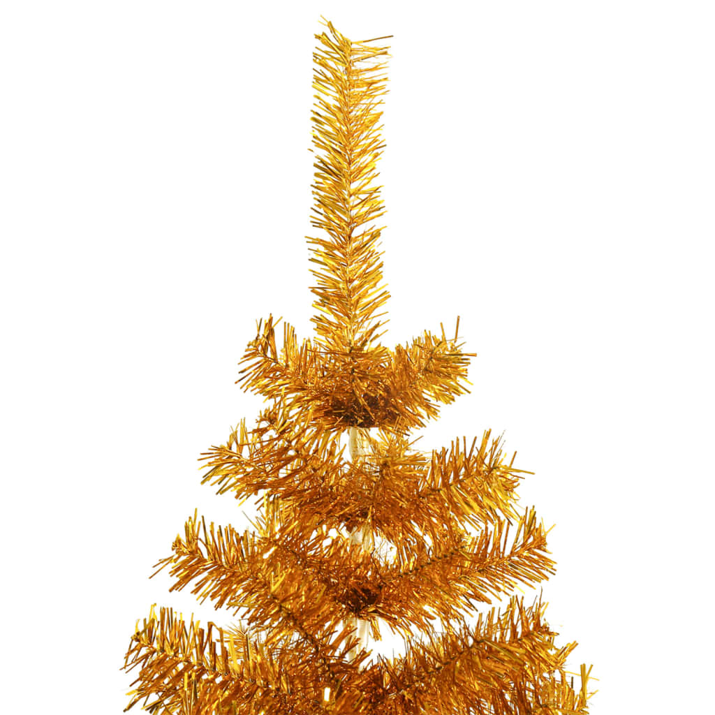 Albero di Natale Artificiale con Supporto Oro 240 cm PET 329186