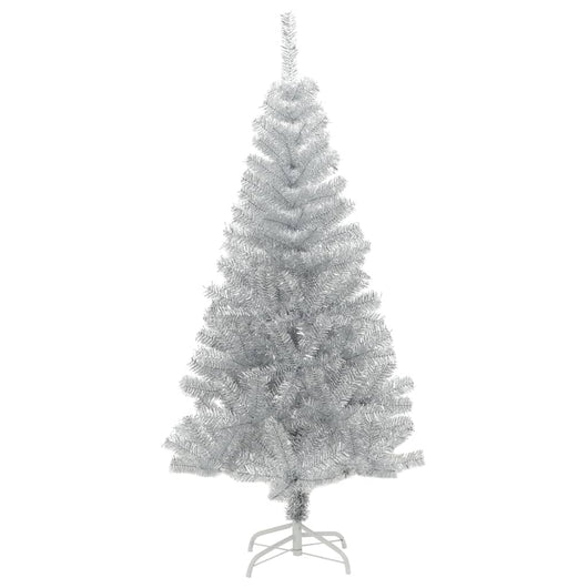 Albero di Natale Artificiale con Supporto Argento 120 cm PET 329187