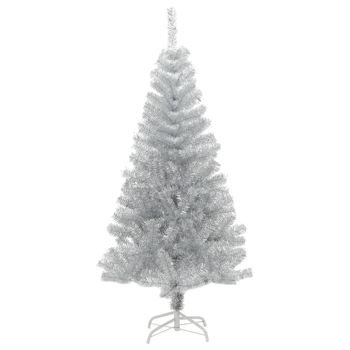 Albero di Natale Artificiale con Supporto Argento 120 cm PET 329187