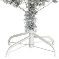 Albero di Natale Artificiale con Supporto Argento 120 cm PET 329187