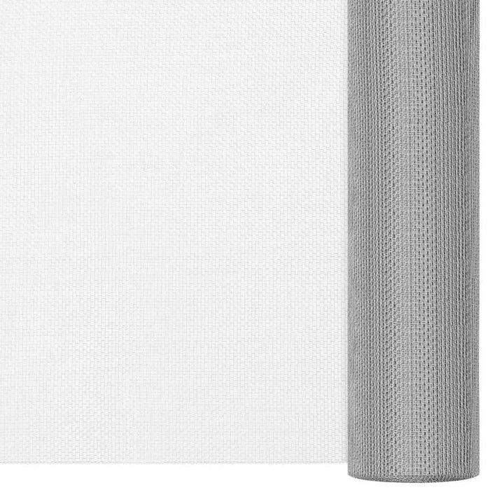 Recinzione in Rete in Acciaio Inossidabile 112x2000 cm Argento