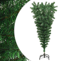 Albero di Natale Artificiale Capovolto con Supporto Verde 120 cm PVC cod mxl 19637