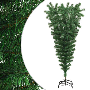 Albero di Natale Artificiale Capovolto con Supporto Verde 120 cm PVC cod mxl 19637