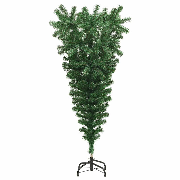 Albero di Natale Artificiale Capovolto con Supporto Verde 120 cm PVC cod mxl 19637