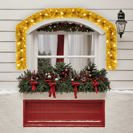 Ghirlanda Natalizia con Luci a LED 10 m Oro 329202